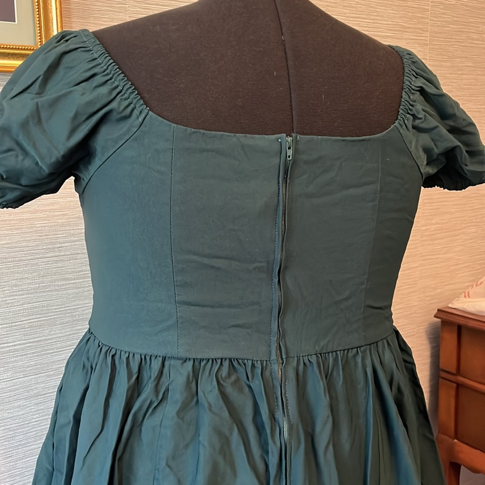 Vixen by Micheline Pitt swing dress hunter green - Picture 4 of 4